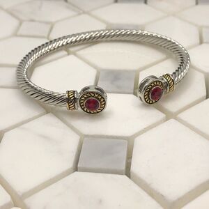 Ruby cable bracelet 